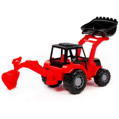 Экскаватор Полесье Мастер 24439 (красный/черный)