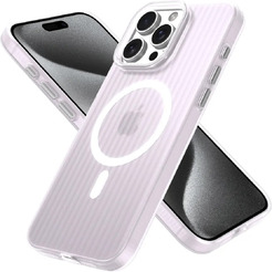 Задняя накладка CASE Translucent Strip Apple iPhone 15 Pro Max (белый)