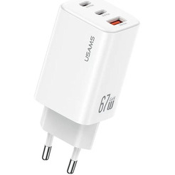Сетевое зарядное Usams CC265 67W GaN (белый)