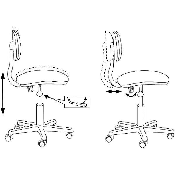 Кресло Бюрократ CH-1201NX/GREY (серый)