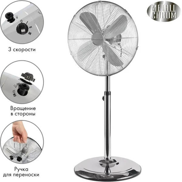 Вентилятор Profi Care PC- VL 3064 MS inox 40cm