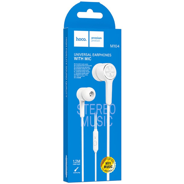 Наушники Hoco M104 (белый)