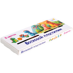 Пластилин для детской лепки "Восковой пластилин" GENIO KIDS-ART DMR8