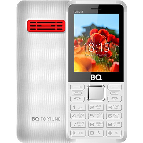Мобильный телефон BQ-Mobile BQ-2436 Fortune Power (белый/красный)