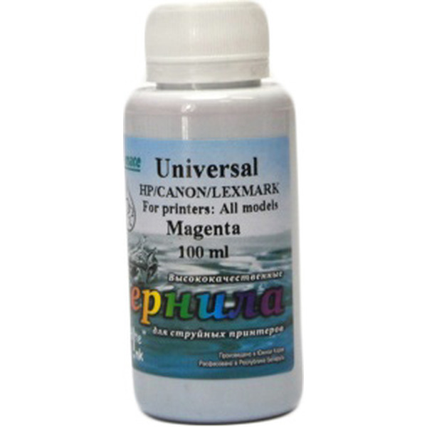 Чернила WHITE INK Universal Magenta 100 мл для HP/CANON/LEXMARK