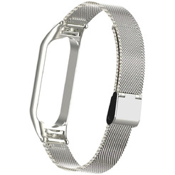 Ремешок Bingo Stainless Grid для Xiaomi Mi Band 5/6 Серебристый