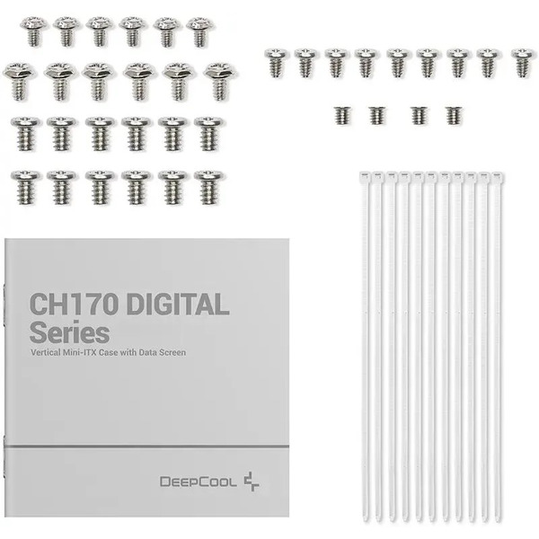 Корпус DeepCool CH170 Digital WH R-CH170-WHNPI0D-G-1