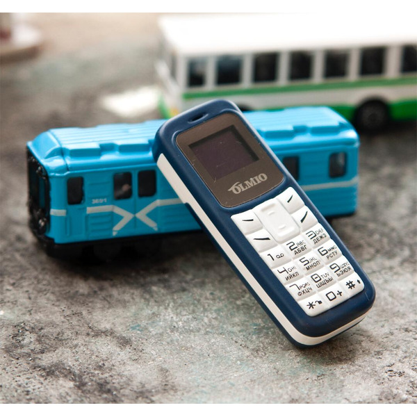 Мобильный телефон Olmio A02 (синий-белый)