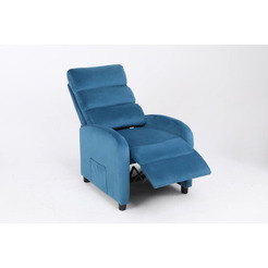 Кресло вибромассажное Calviano 2164 (велюр синий)