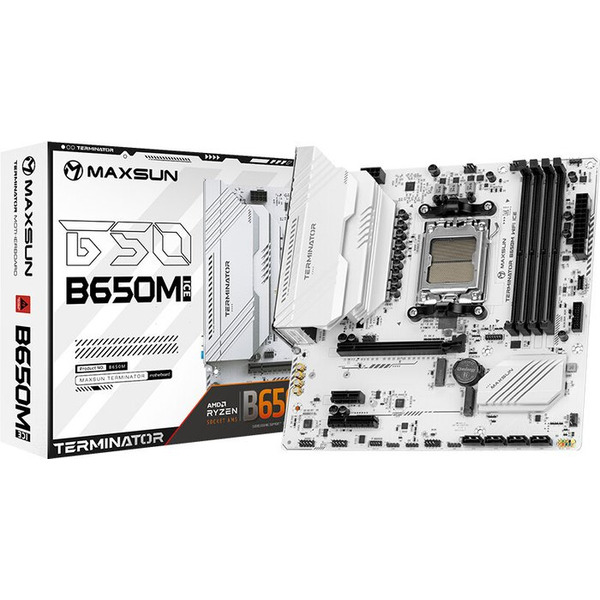 Материнская плата Maxsun MS-Terminator B650M WIFI Ice