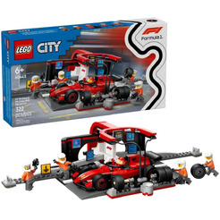 Конструктор LEGO City 60443 Пит-стоп F1 с автомобилем Ferrari