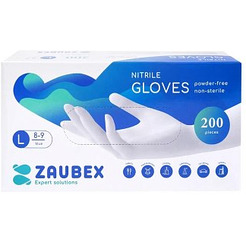 Нитриловые перчатки Zaubex 9122528 (L, 200 шт)