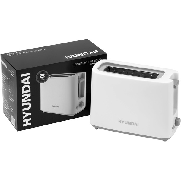 Тостер Hyundai HYT-8006 белый/серый