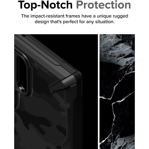 Чехол Ringke FUSION X для Galaxy S24 Ultra CAMO BLACK