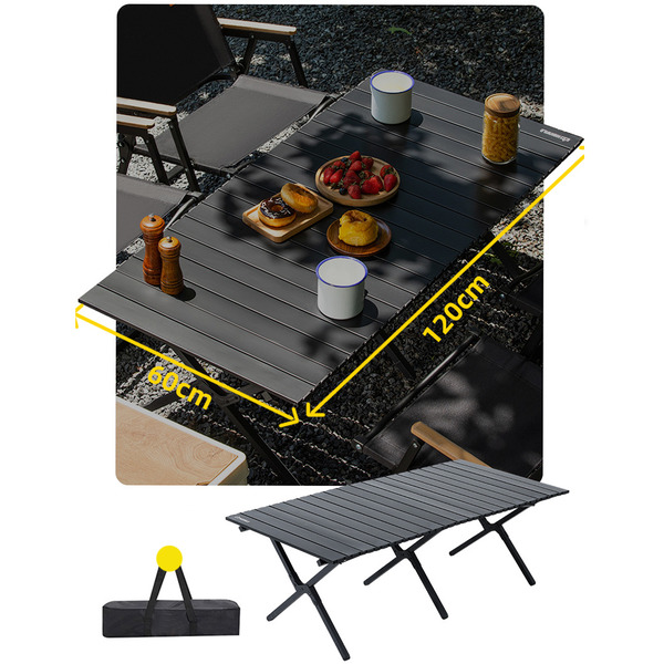Стол походный раскладной Happy Home HH-048 120см (черный)
