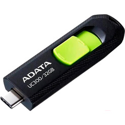 Флеш Диск A-Data 32GB UC300 ACHO-UC300-32G-RBK/GN USB3.2 черный/зеленый