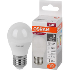 Светодиодная лампа OSRAM LVCLP75 10SW/840 230V E27 10X1