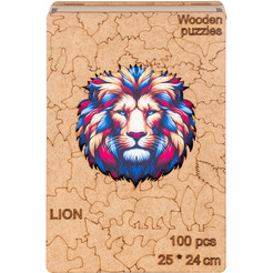 Сувенирный пазл MASTER WOOD Лев SWPL