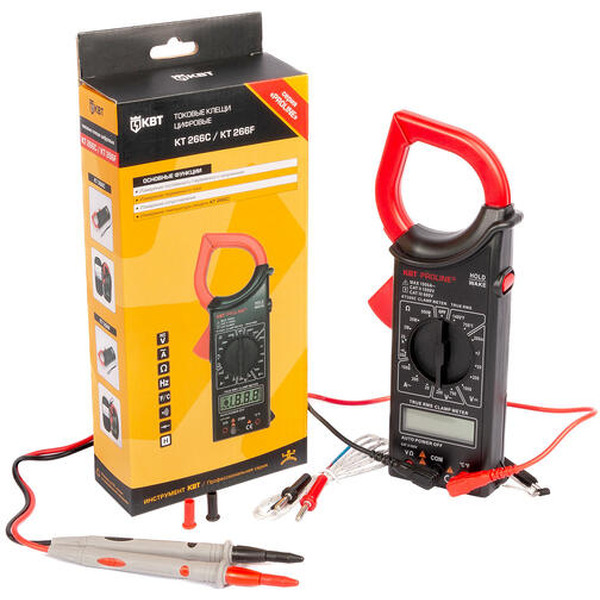 Токовые клещи цифровые КВТ PROLINE KT 266C 79132