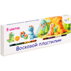 Пластилин для детской лепки "Восковой пластилин" GENIO KIDS-ART DMR8
