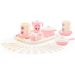 Набор игрушечной посуды Полесье Хозяюшка с подносом 80479 (на 4 персоны)
