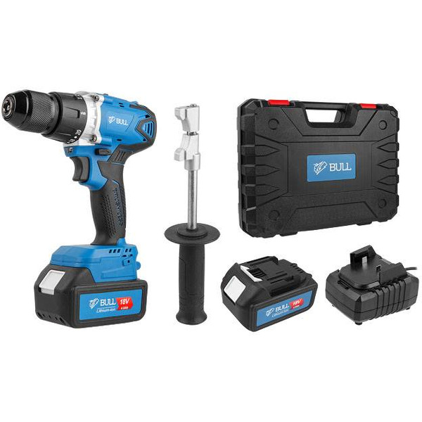 Дрель-шуруповерт Bull SR 1802 (с 2-мя АКБ, кейс)