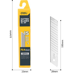 Лезвие для большого ножа Deli EDL-DP (18 мм, 10 шт)