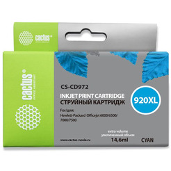 Картридж струйный Cactus CS-CD972 №920XL (синий)
