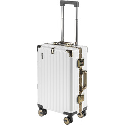 Чемодан DoubleW E087# (S, белый)