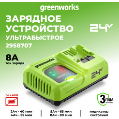 Зарядное устройство Greenworks G24C8 2958707 (24В)