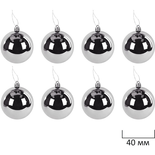 Шары елочные ЗОЛОТАЯ СКАЗКА Новогодний Блеск 592594 (серебристый)