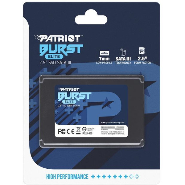 Твердотельный накопитель Patriot Burst Elite 240GB (PBE240GS25SSDR)