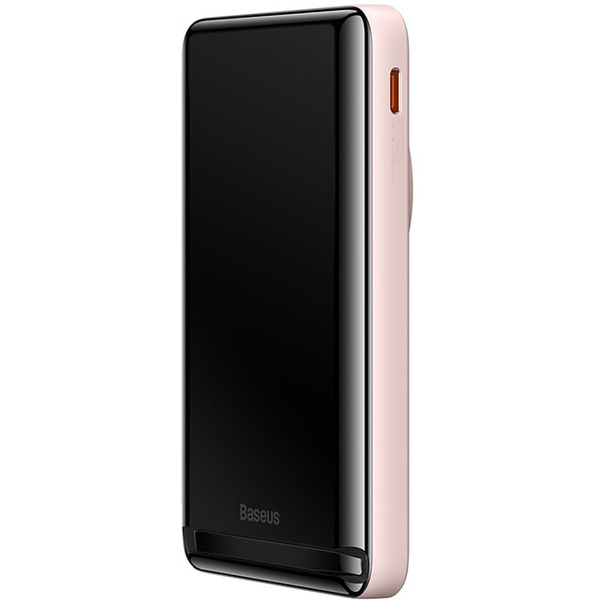 Внешний аккумулятор Baseus Magnetic Bracket Wireless Fast Charge Power Bank 10000mAh 20W PPCX000204 (розовый)