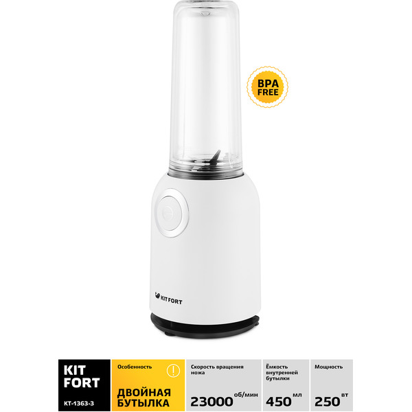 Блендер Kitfort Shake & Take KT-1363-3
