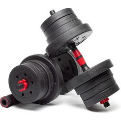 Набор композитных гантелей AMETIST 24 кг (с соединительным грифом)