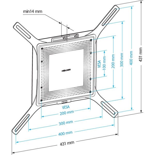 Кронштейн HOLDER LCD-F4801М-B