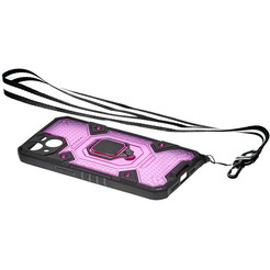 Бампер Bingo Space Capsule для APPLE iPhone 13 Фиолетовый