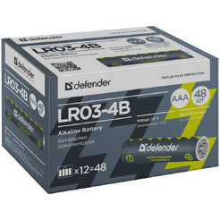 Батарейка алкалиновая Defender LR03-4B AAA (56002)
