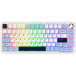 Клавиатура AJAZZ AK820 MAX PLUS Daydream Switch (белый/голубой)