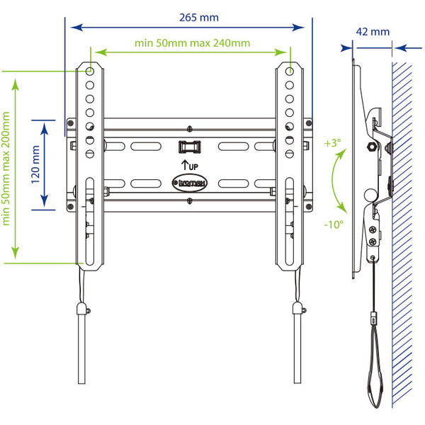Кронштейн Kromax FLAT-6