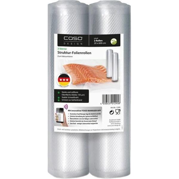 Рулоны для вакуумного упаковщика CASO 3 Sterne 20x600
