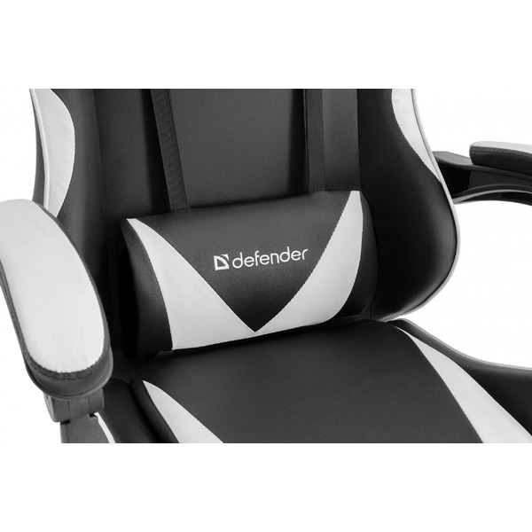 Игровое кресло Defender Urana черный/белый (64058)
