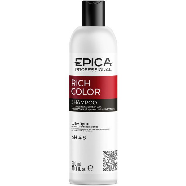 Шампунь для окрашенных волос EPICA Professional Rich Color 300 мл. 91300