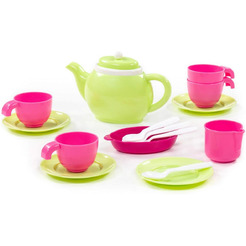 Набор игрушечной посуды Полесье 61386 (на 4 персоны, в сеточке)