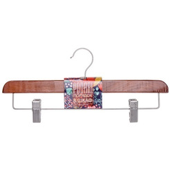 Вешалка Podari Деревянная для юбок с клипсами JHО 4005