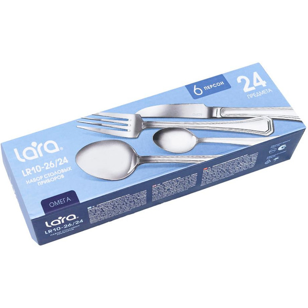 Набор столовых приборов LARA ОМЕГА LR10-26/24