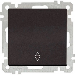 Переключатель на два направления Mutlusan 2100-403-0184 черный мат (21 серия)