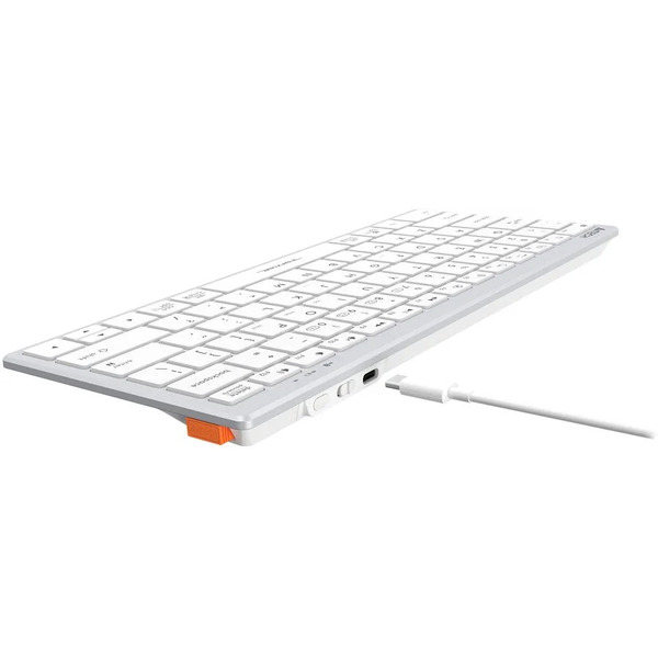 Клавиатура A4Tech Fstyler FBX51C (серебристый/белый)