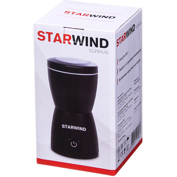Кофемолка Starwind SGP8426 (черный)