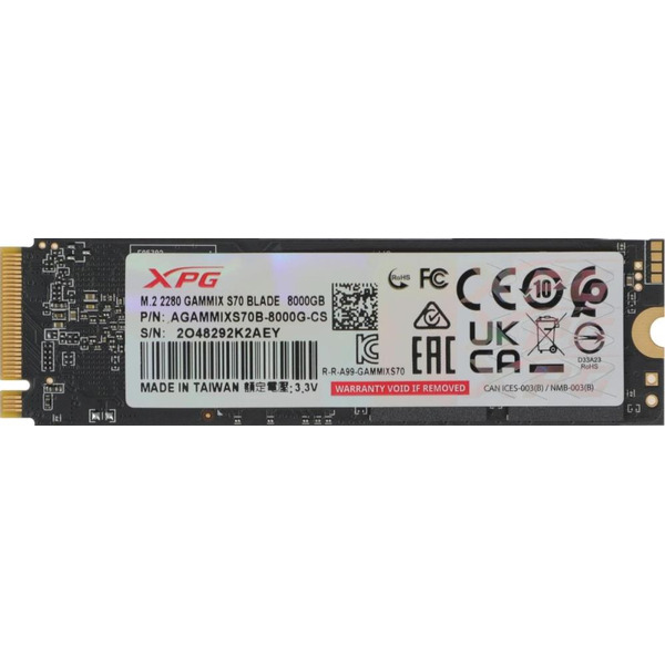 Накопитель SSD A-Data AGAMMIXS70B-8000G-CS